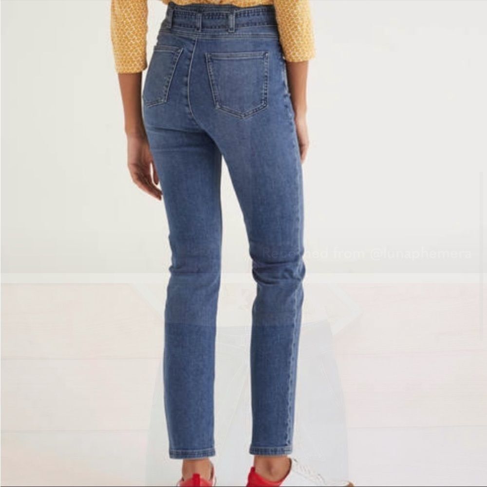 ✨2xHP✨Boden tie waist slim straight jeans ✨ - Picture 5 of 8